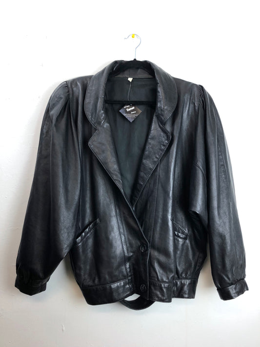 Black European Leather Jacket