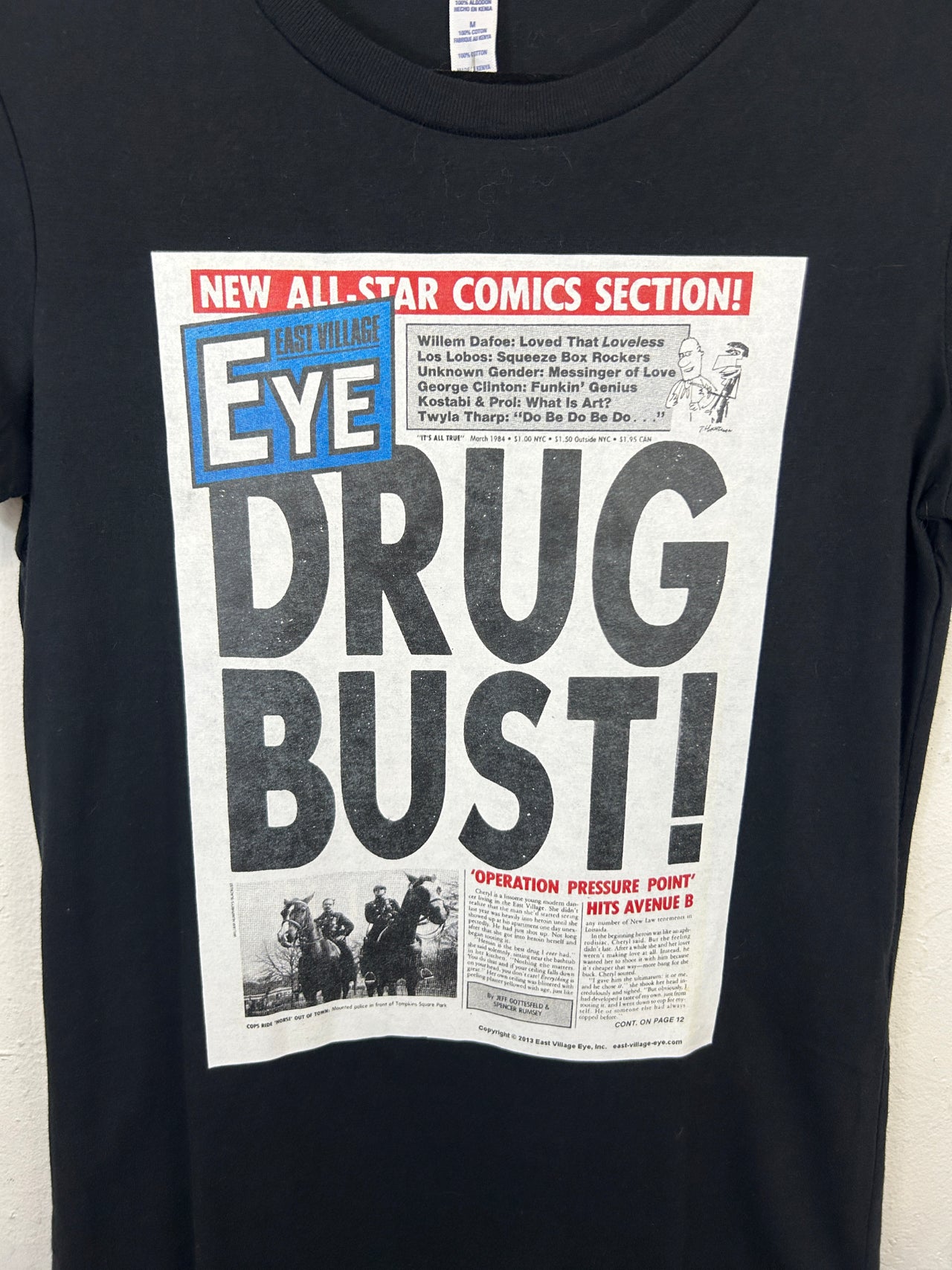 East Village Eye T-Shirt - Drug Bust!