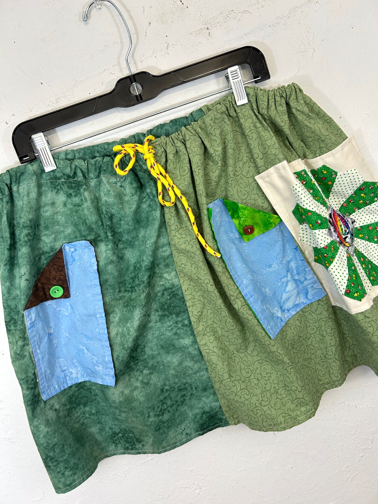 Handmade Deadhead Patch Pocket Skirt