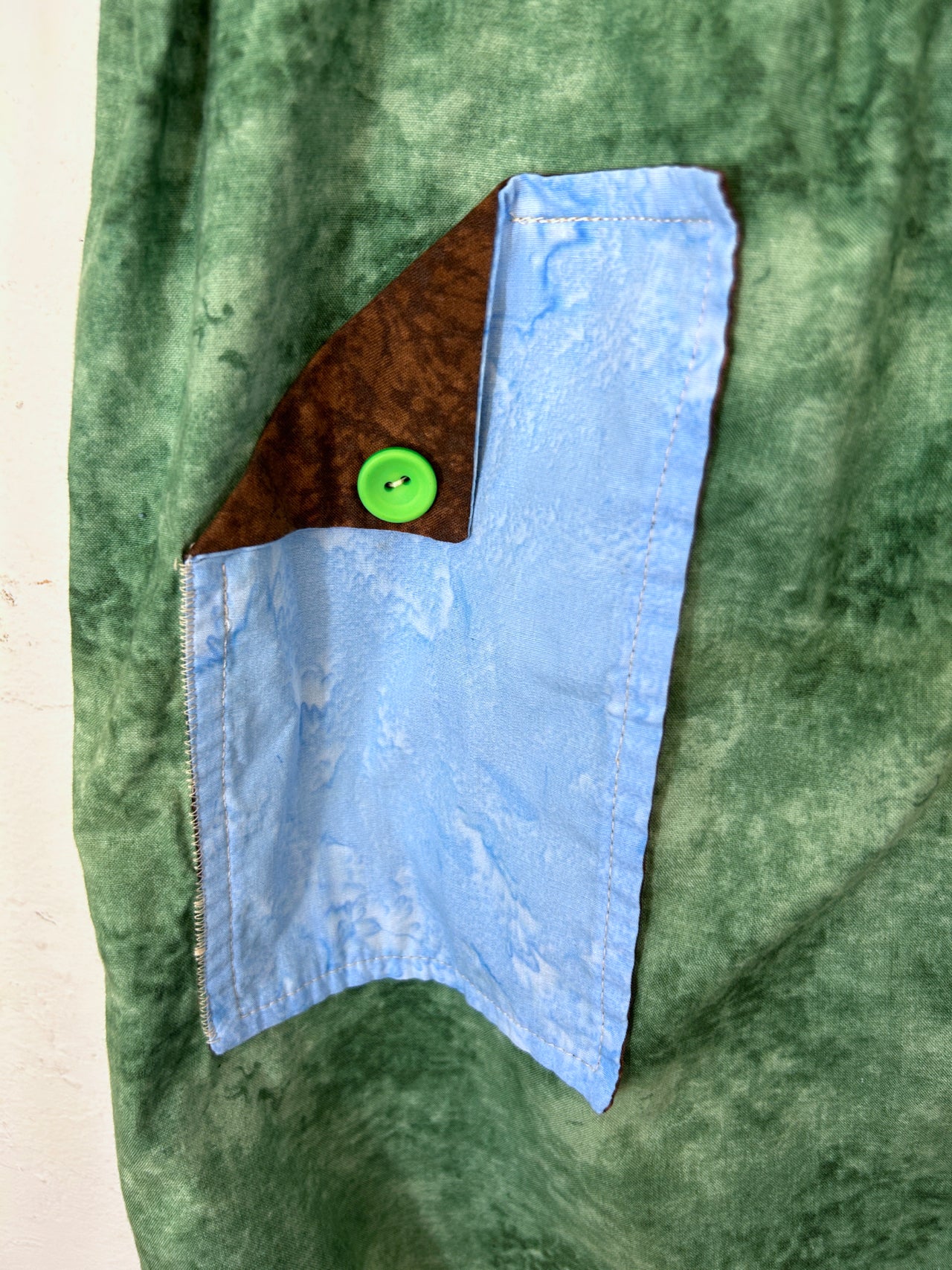 Handmade Deadhead Patch Pocket Skirt