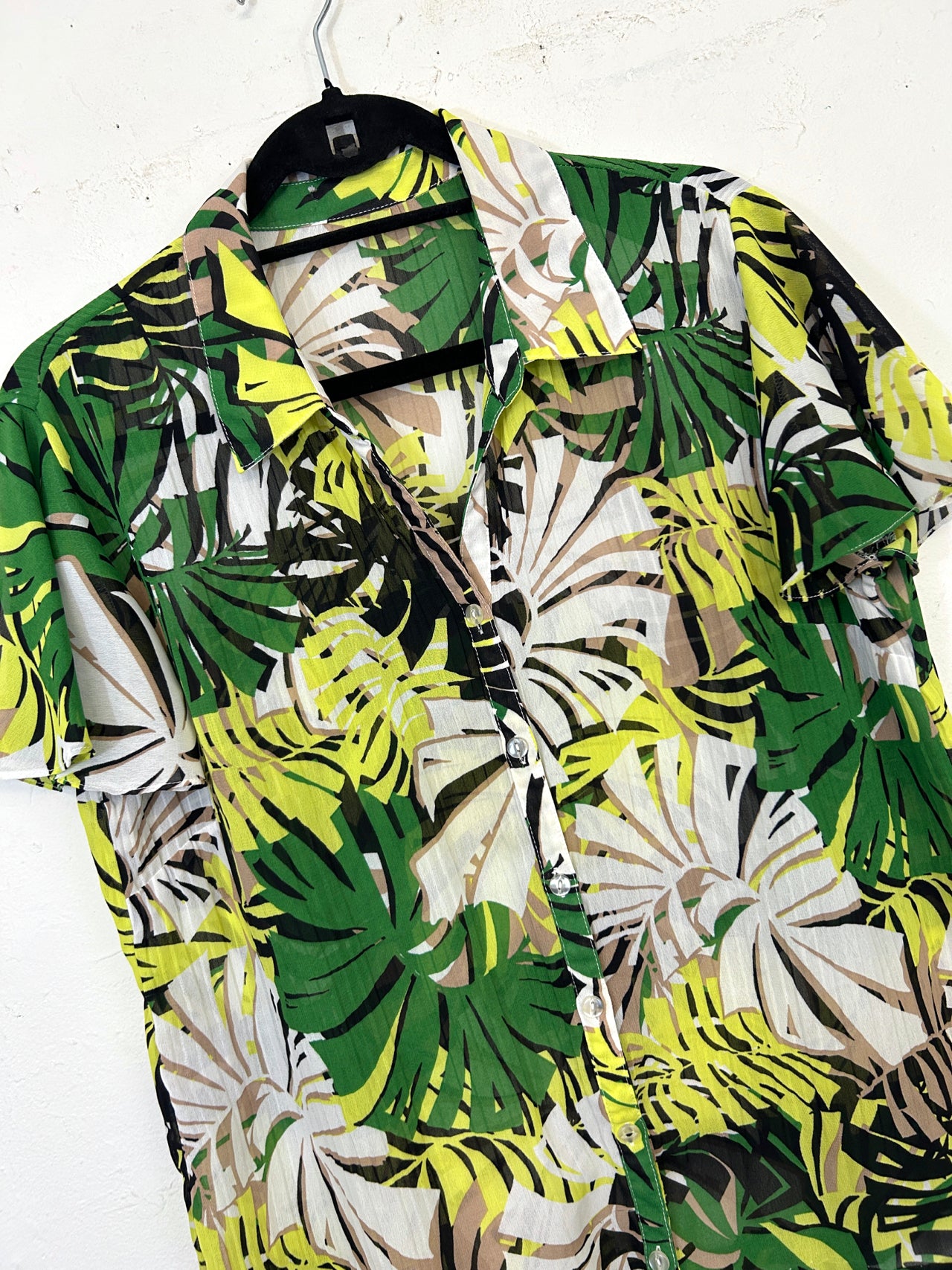 Sheer Palm Blouse