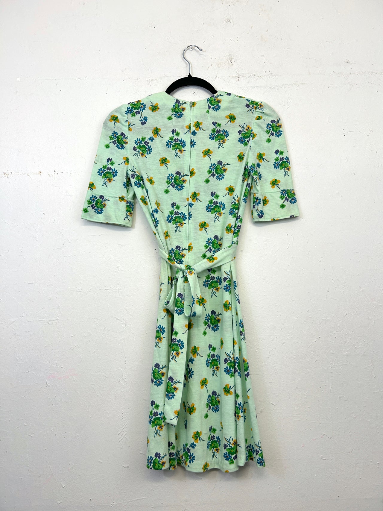 Handmade Floral 70s Mini Dress