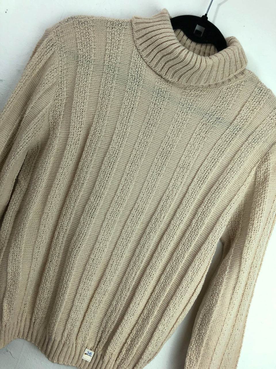 Miss Scotch English Turtleneck Sweater - Cream (Deadstock)