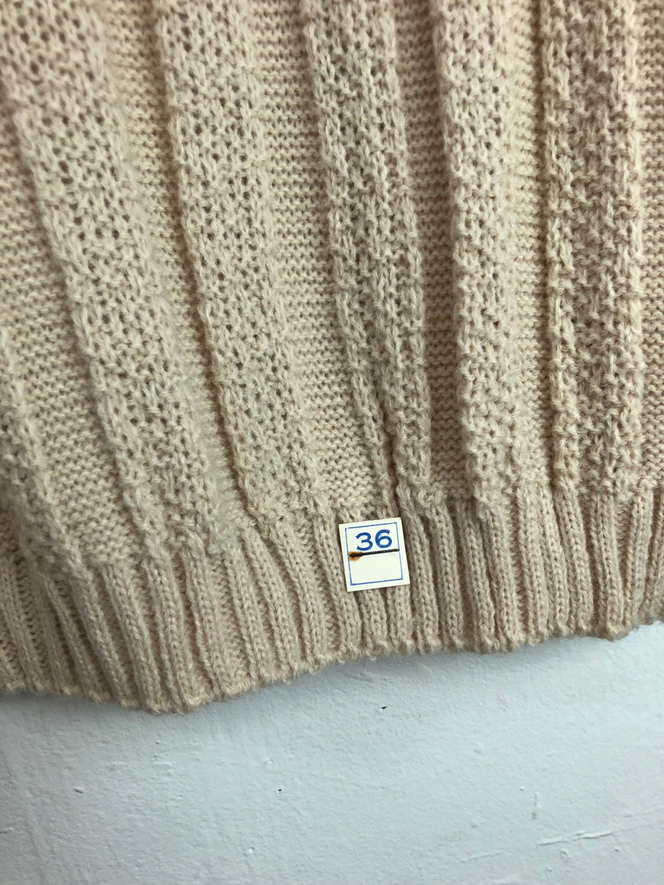 Miss Scotch English Turtleneck Sweater - Cream (Deadstock)