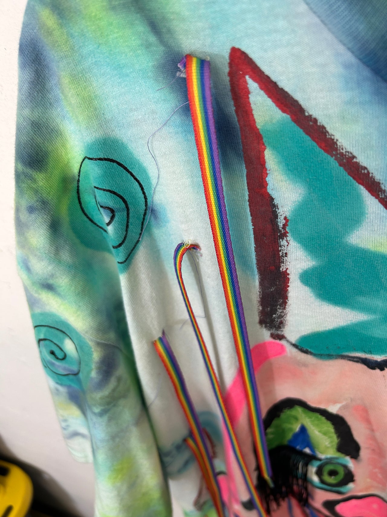 Clown T-Shirt Hand-Painted/Hand-Embellished by Scooter La Forge