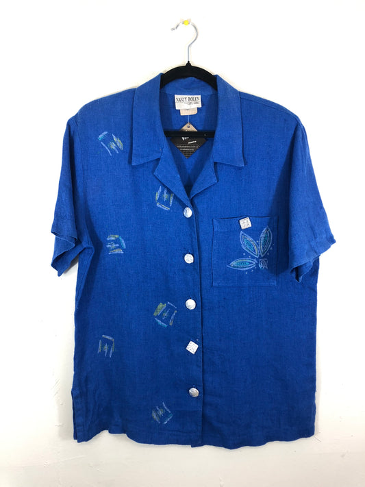 Nancy Bolen Linen Blouse