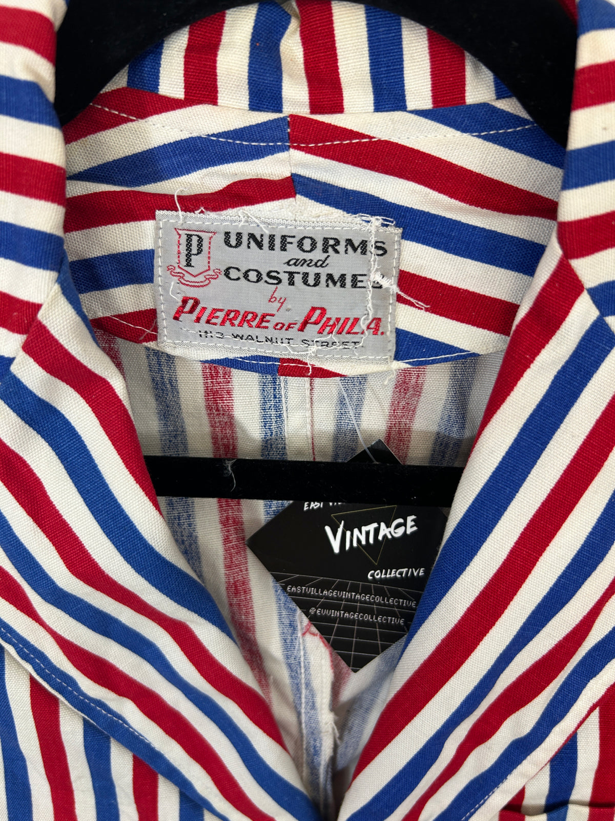 Red, White & Blue Striped Chore Jacket