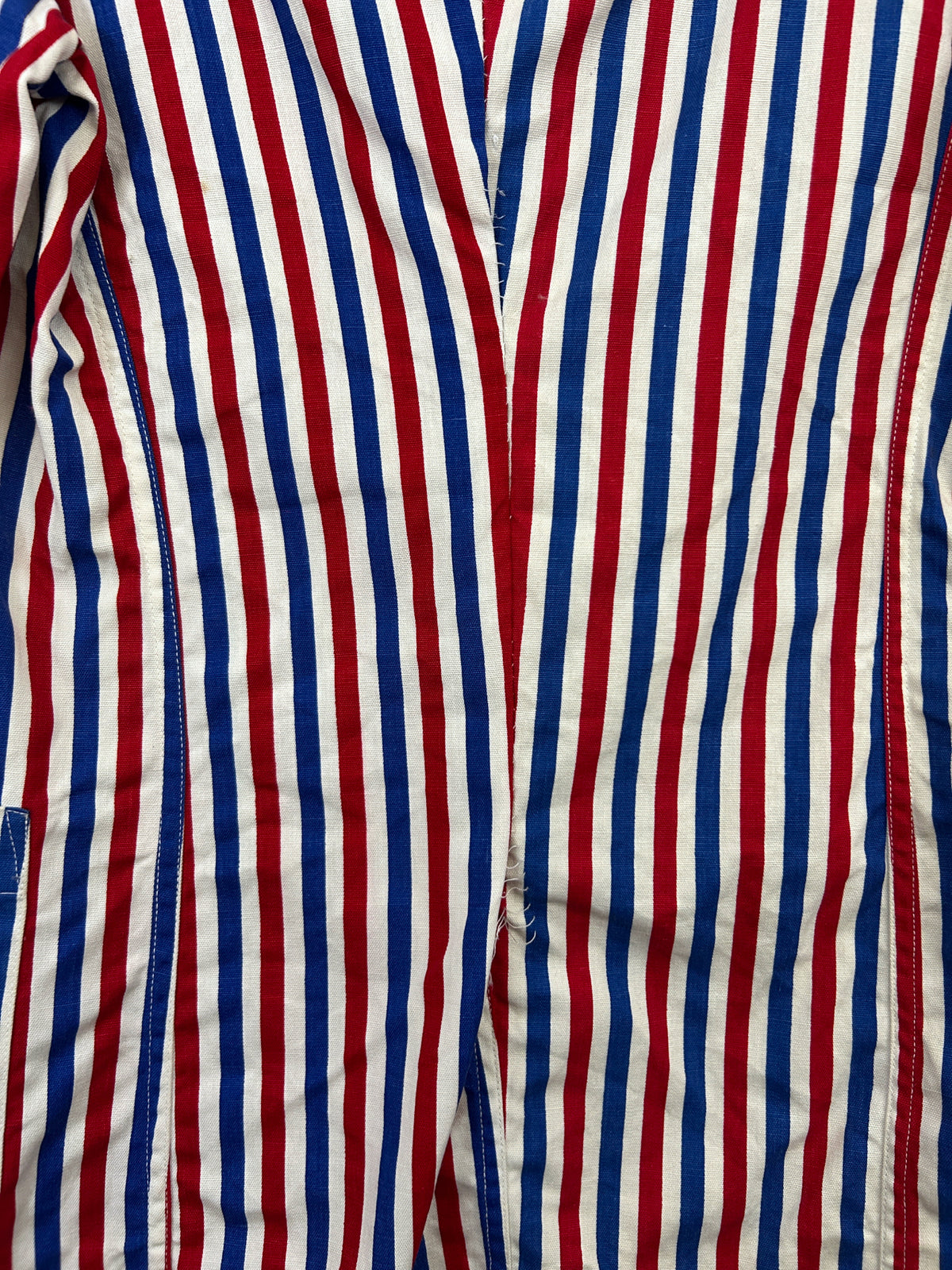 Red, White & Blue Striped Chore Jacket