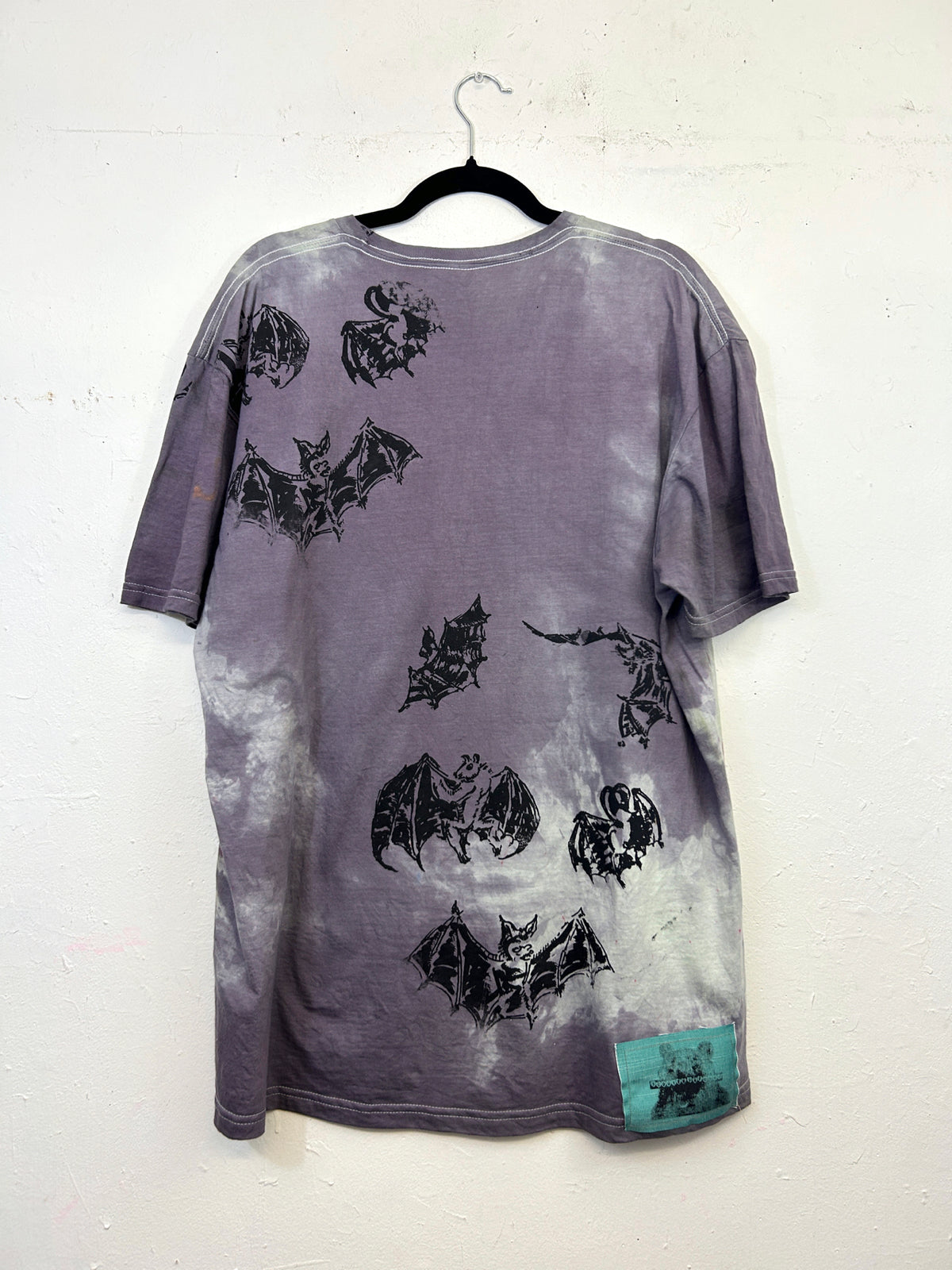 Devil Lover with Bats T-Shirt Hand-Painted by Scooter La Forge