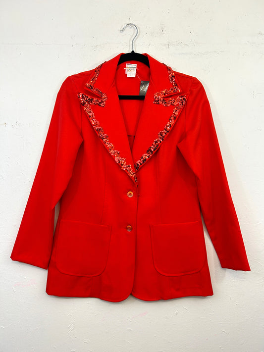 JC Penney Fashions 70s Sequined Blazer