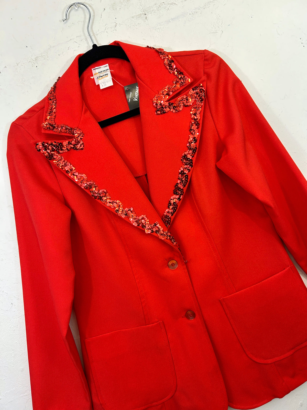JC Penney Fashions 70s Sequined Blazer