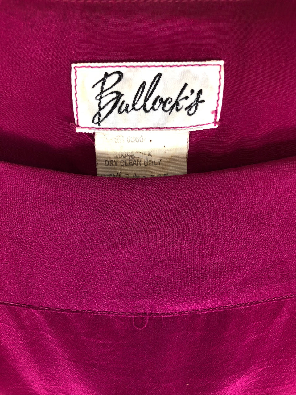 Bullock's Silk Dress