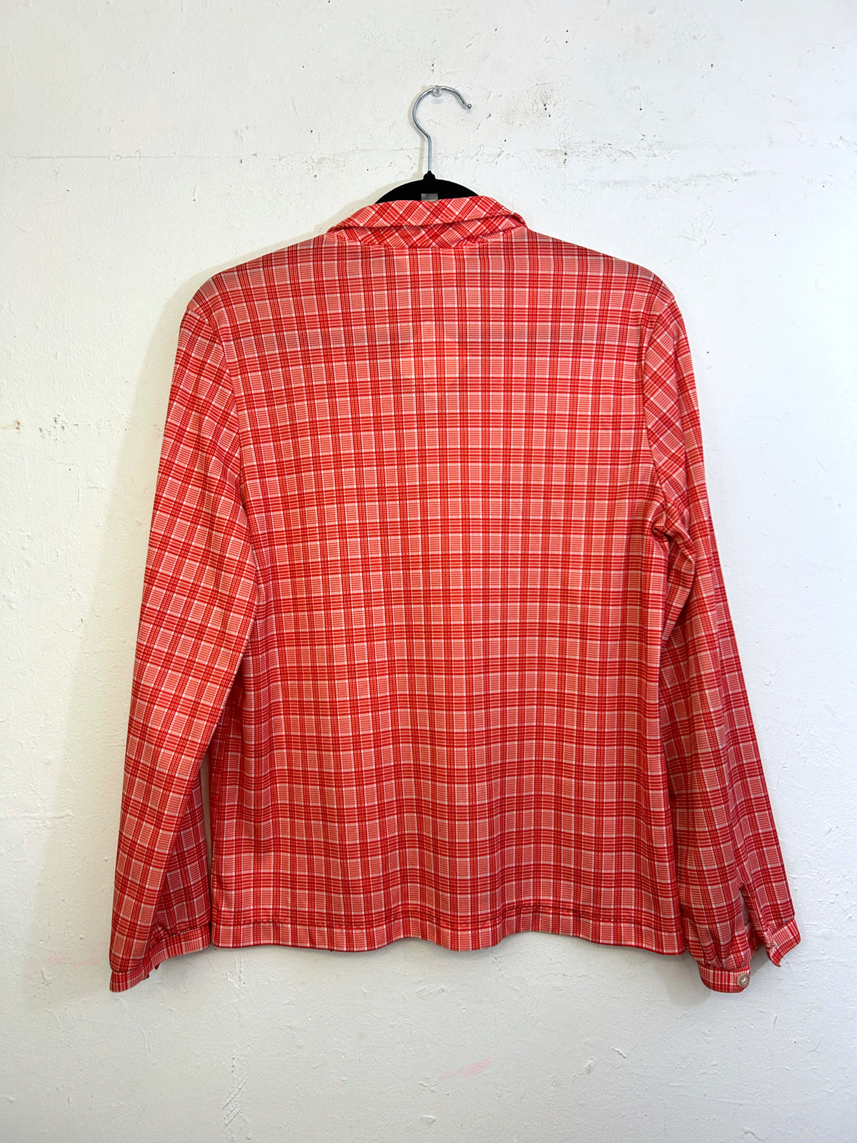 Devon 70s Plaid Polyester Blouse