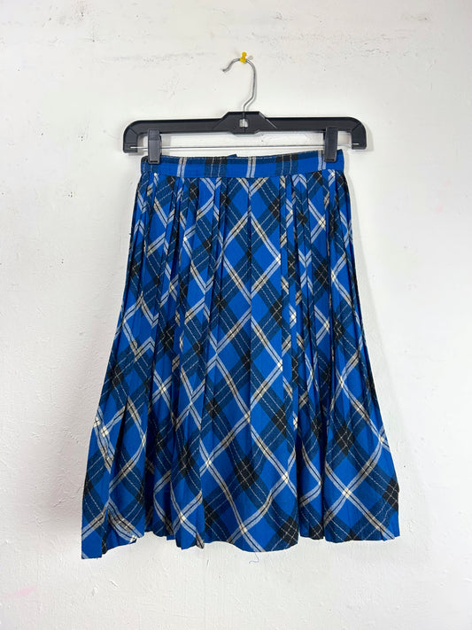 Plaid Pleated Skirt