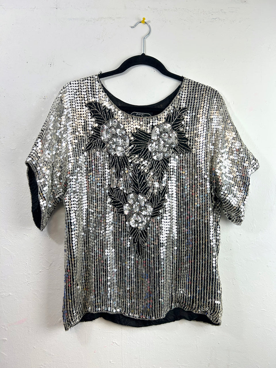 Jean for Joseph Le Bon 70s Silver Sequin Top