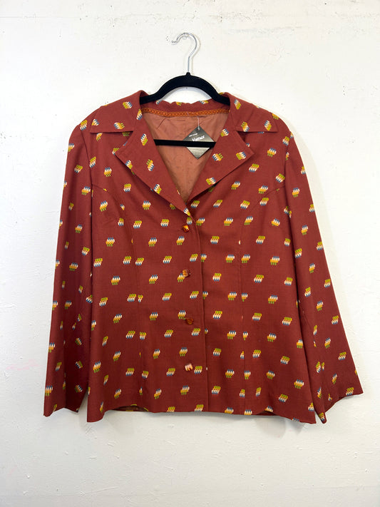 Printed Blazer