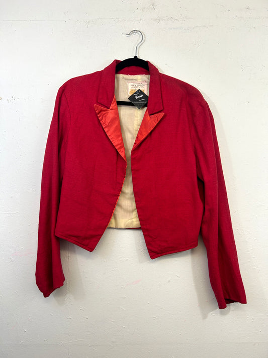 Red Cropped Magic Jacket