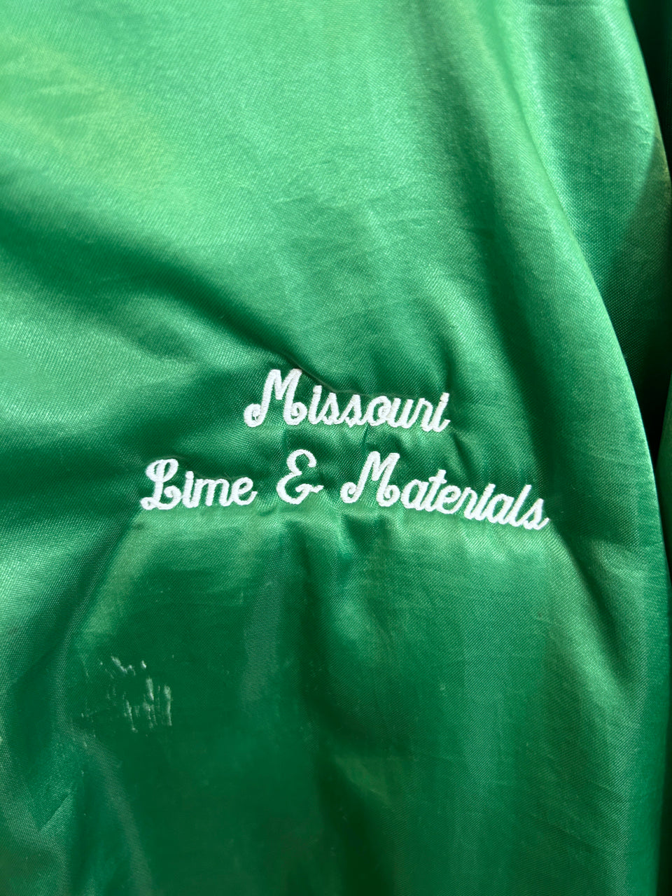 Missouri Lime & Materials "Harold" Satin Jacket