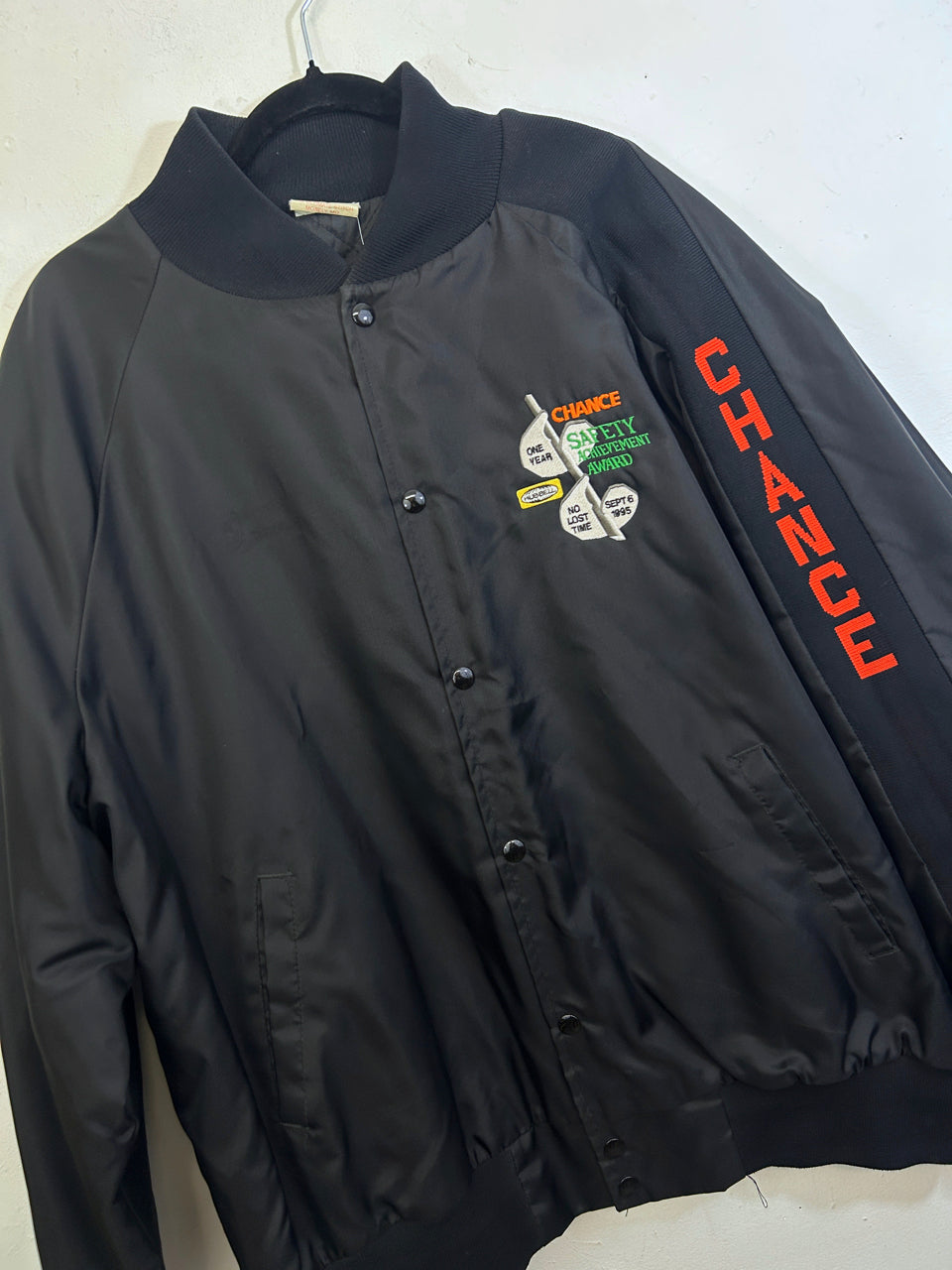Chance Safety Achievement Award Hubbell Satin Jacket