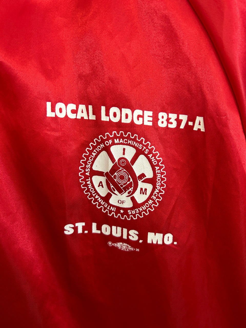 Local Lodge 837-A St. Louis, MO Satin Jacket