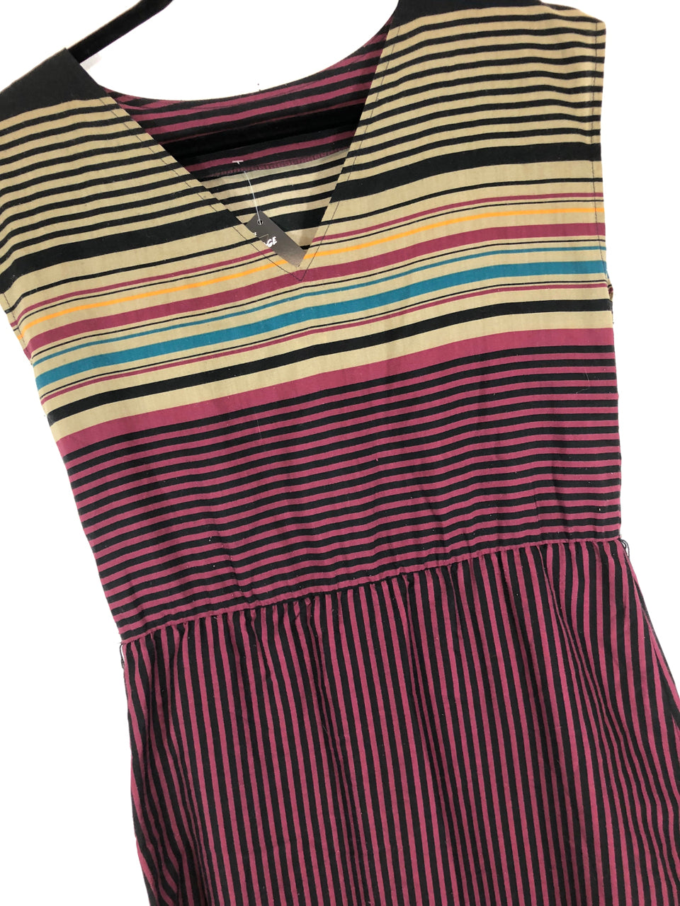 Striped 80s Dress