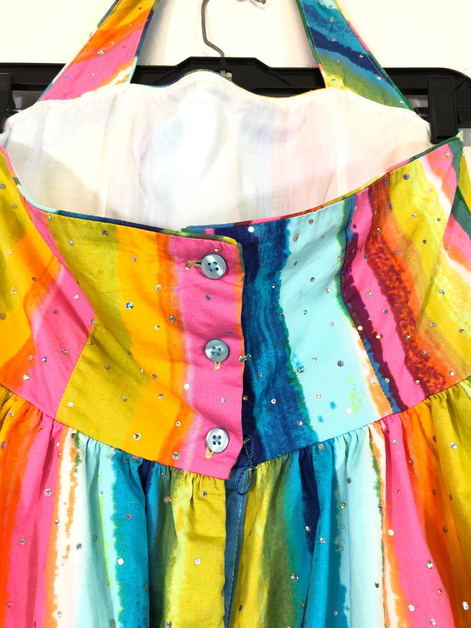 Rainbow Unicorn Birthday Girl Twirl Dress