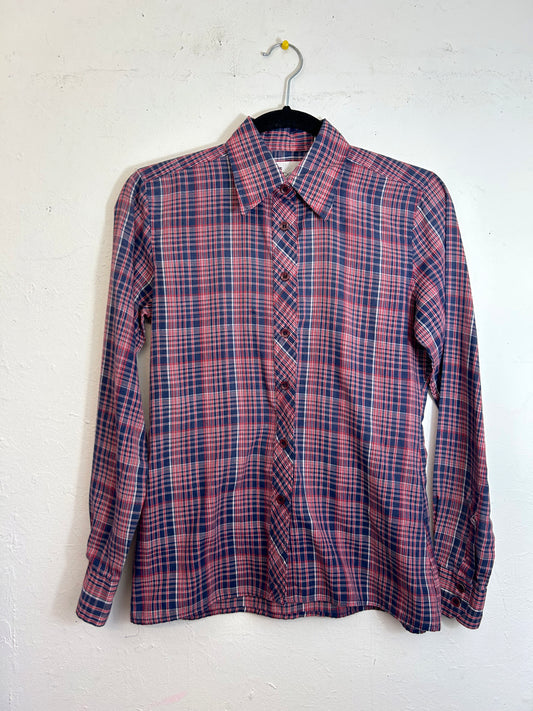 Partners From Mervyn's Plaid Top