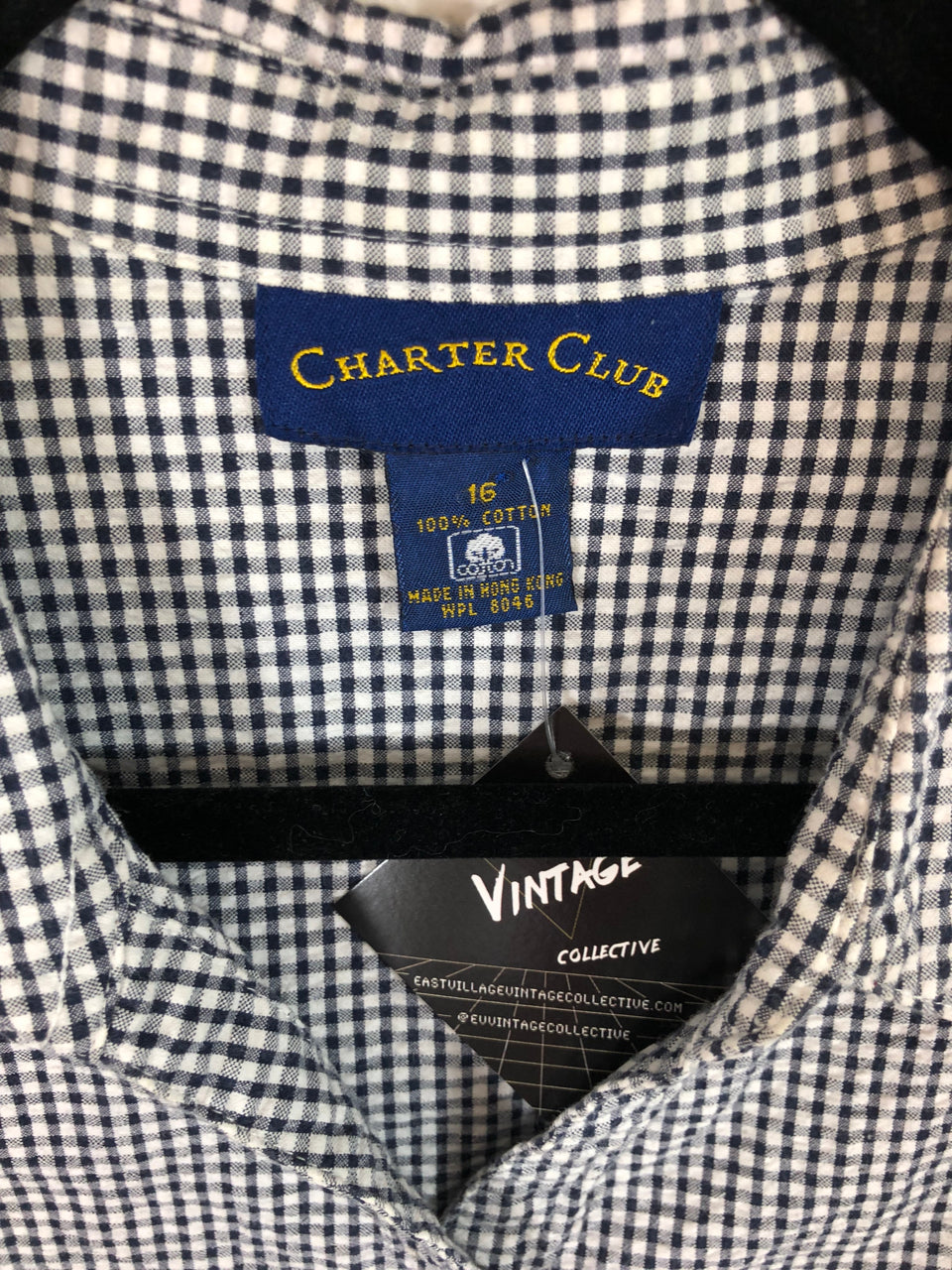Charter Club Checkered Sleeveless Top