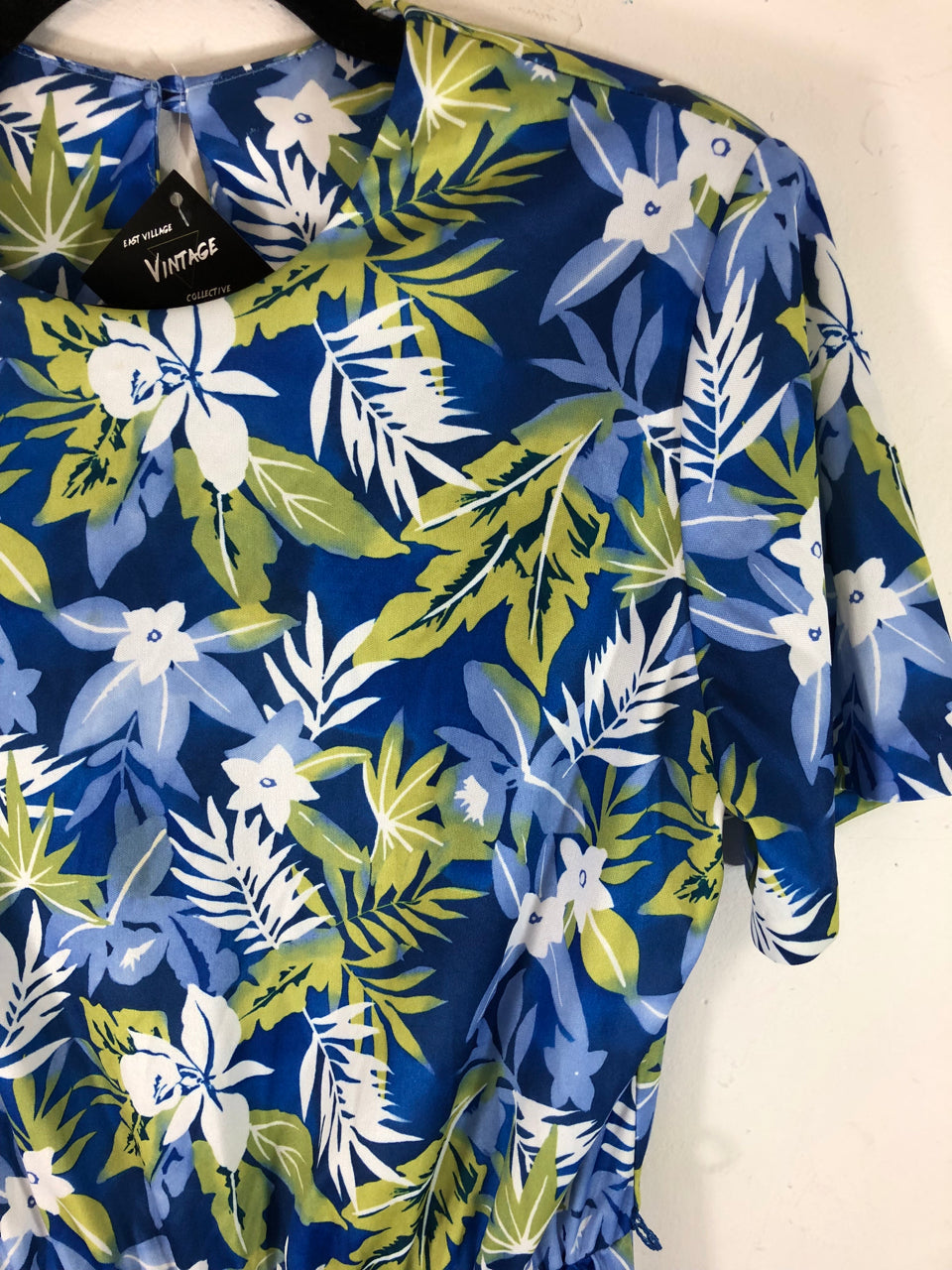 80s Tropical Printed Dress