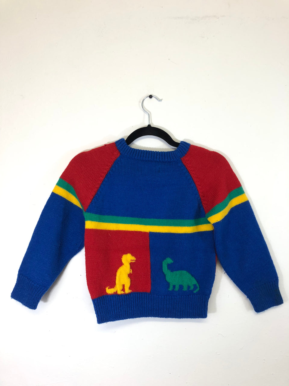 Kids' Colorblock Dinosaur Sweater