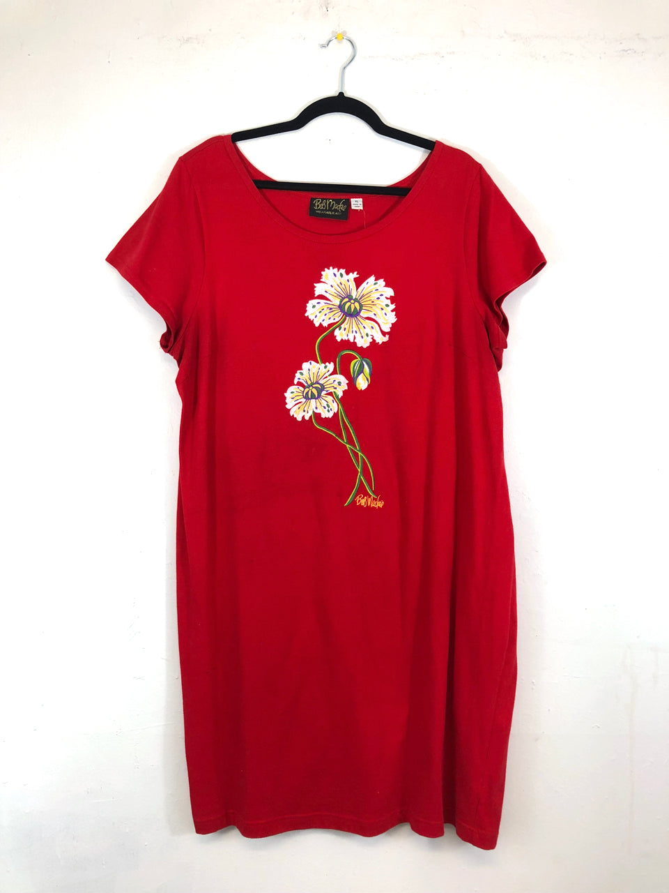 Bob Mackie Embroidered T-Shirt Dress