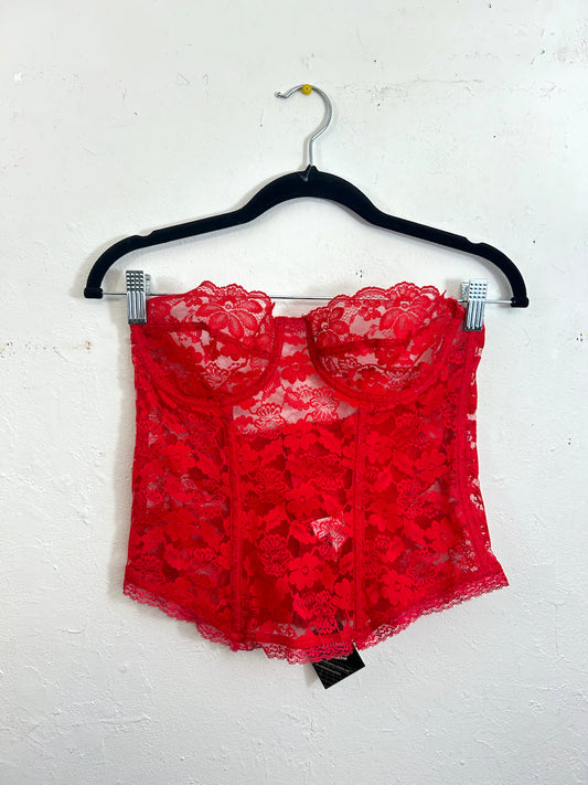 Dolores Poirette Red Lace Corset