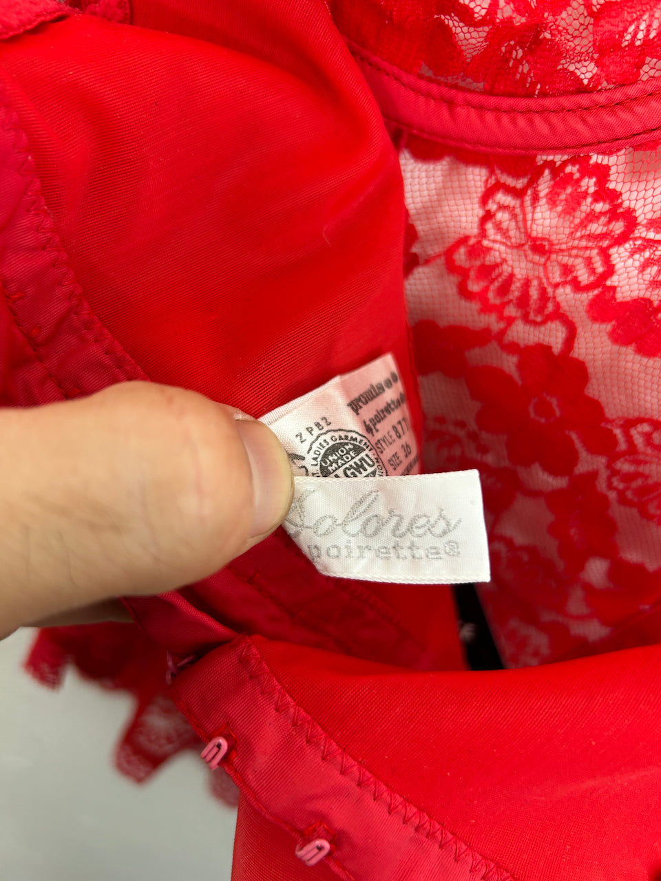 Dolores Poirette Red Lace Corset