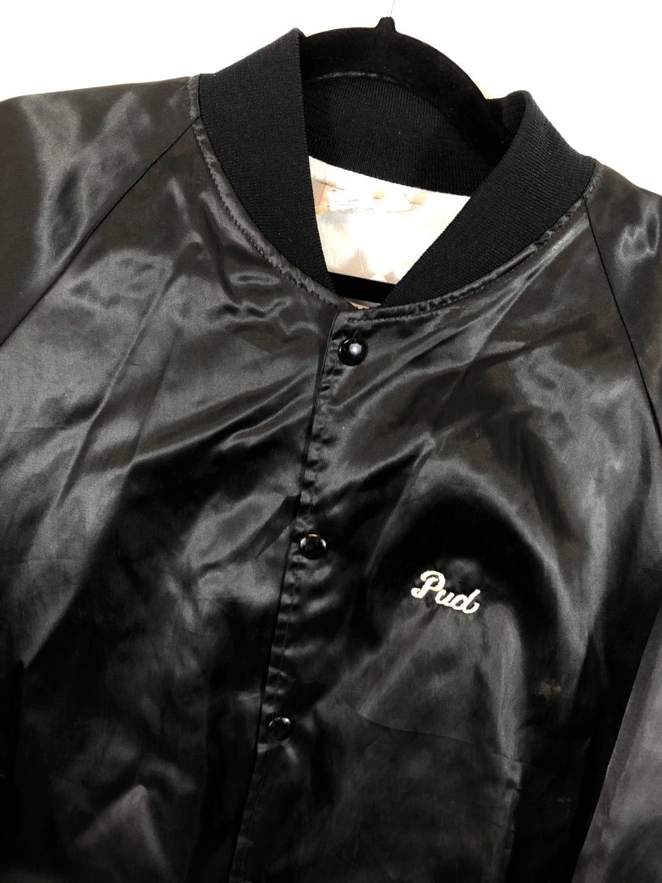 White Water Black Satin Jacket