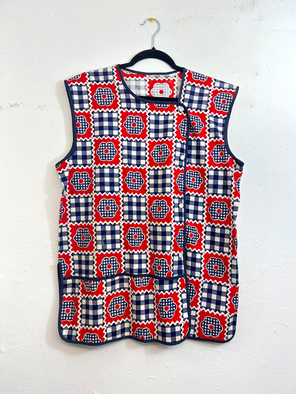 Red, White & Blue Apron Top