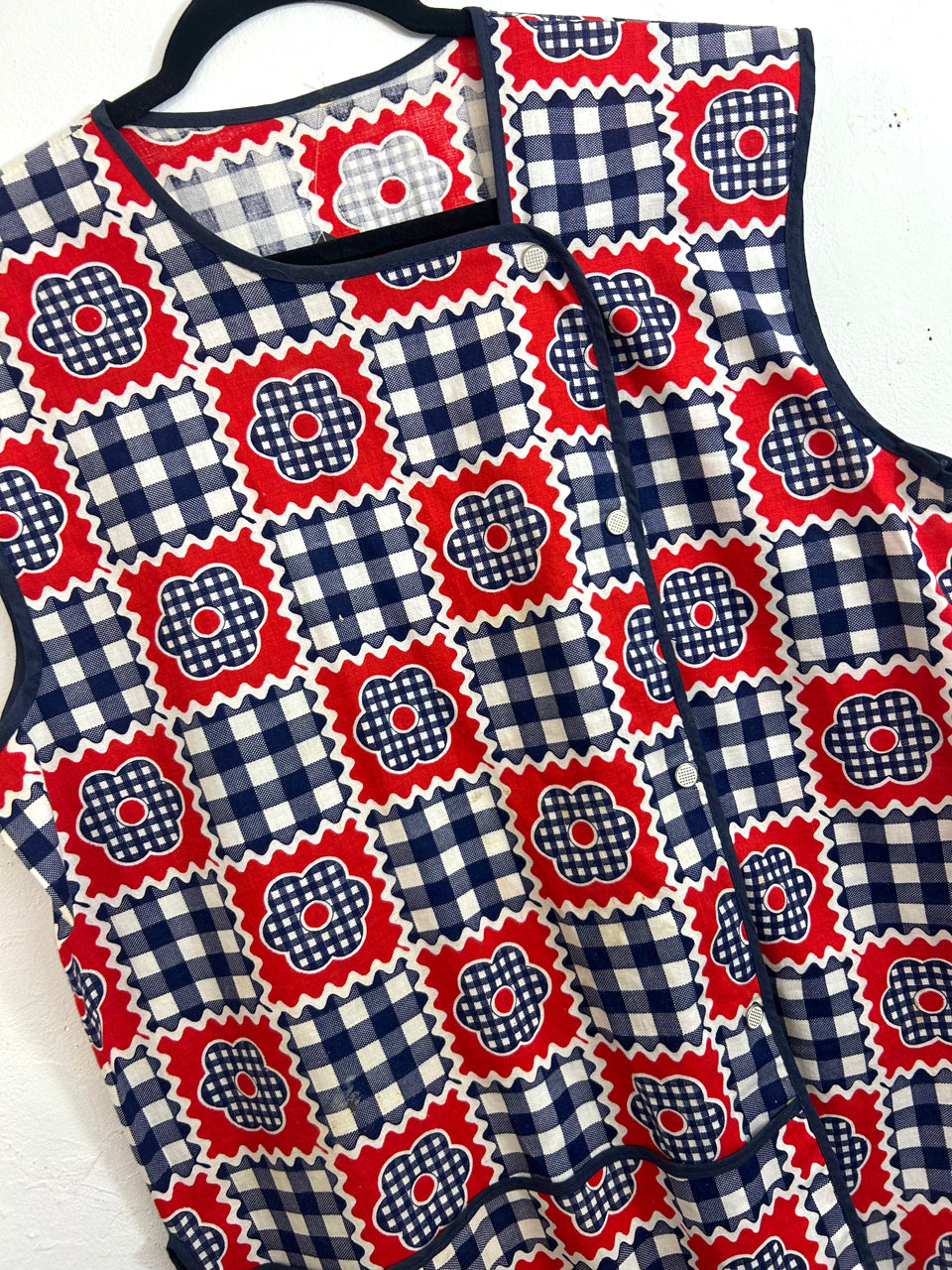 Red, White & Blue Apron Top