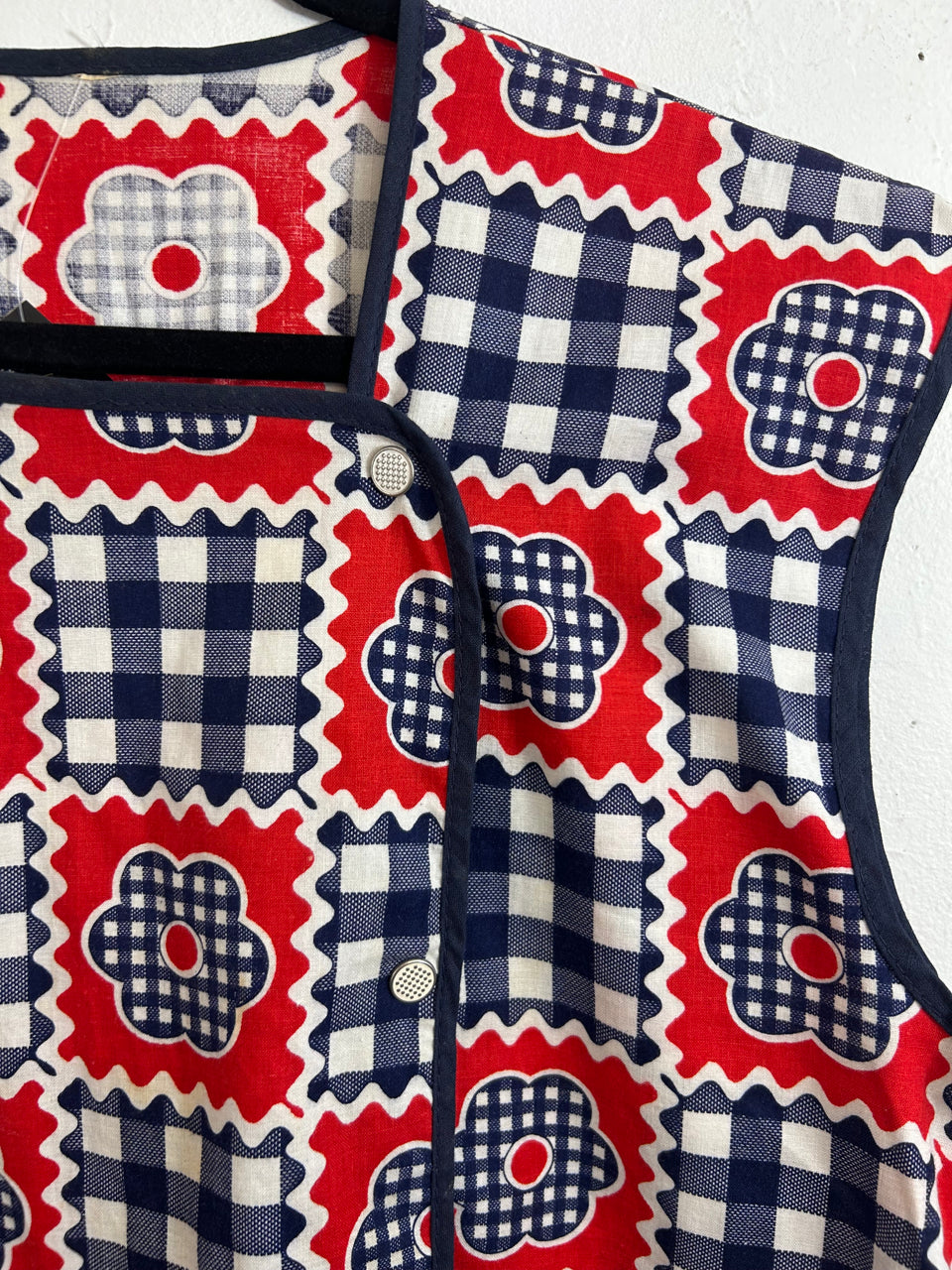 Red, White & Blue Apron Top