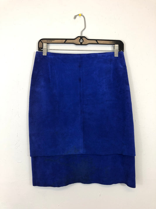 Gem Tone Purple Suede Skirt