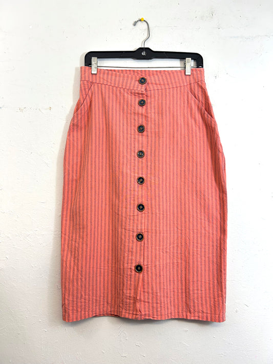 Pin Striped Melon 80s Skirt