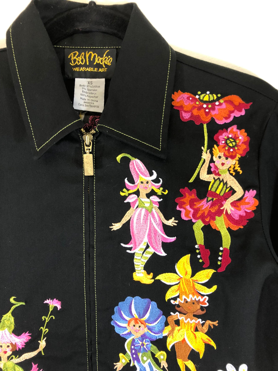 Bob Mackie Parade of the Flowers Embroidered Jacket