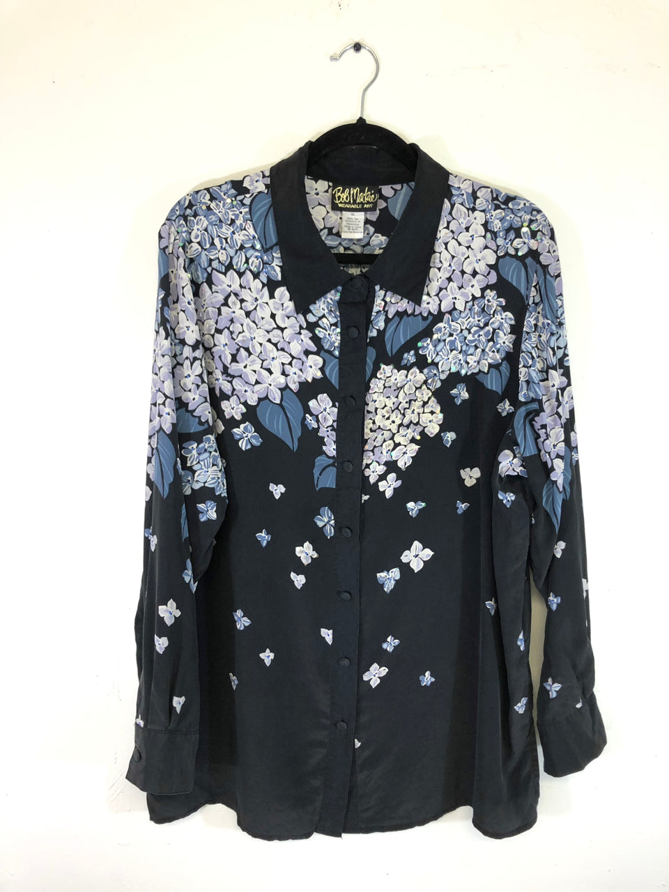 Bob Mackie Floral Sequined & Beaded Blouse (Variation 3)