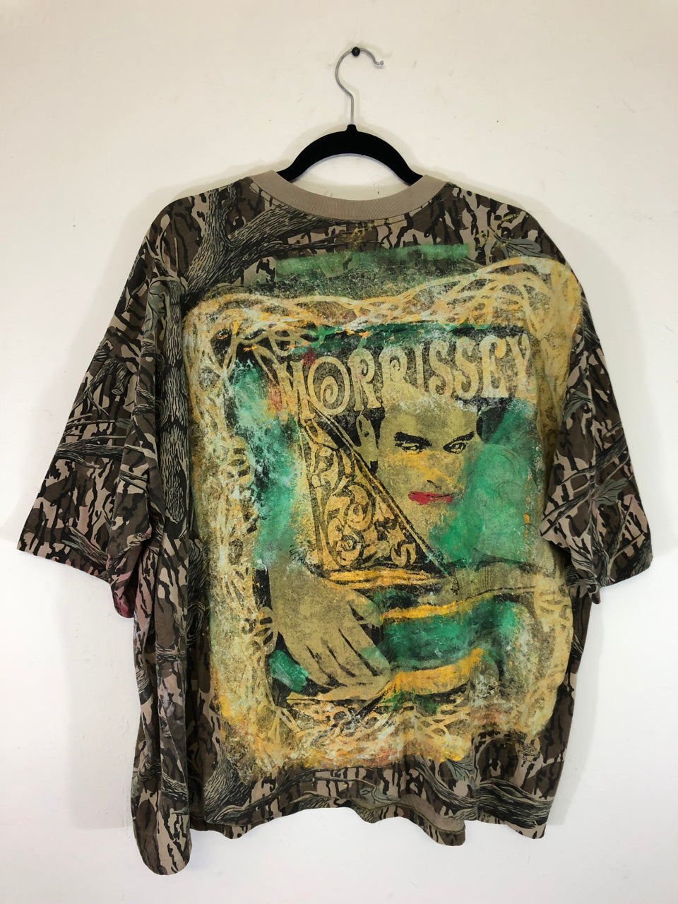 The Smiths/Morrissey Meat is Murder Hand Painted Camo T-Shirt