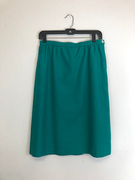 Country Sophisticates Teal Skirt