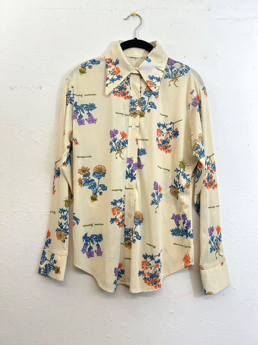 Floral 70s Blouse