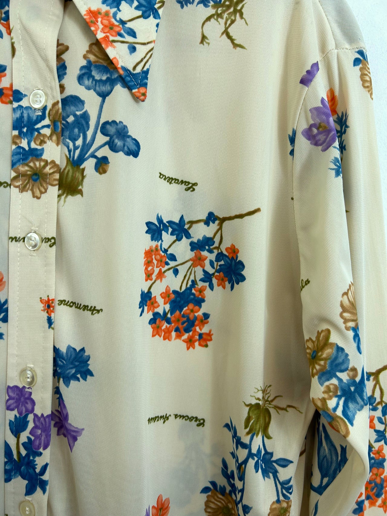 Floral 70s Blouse