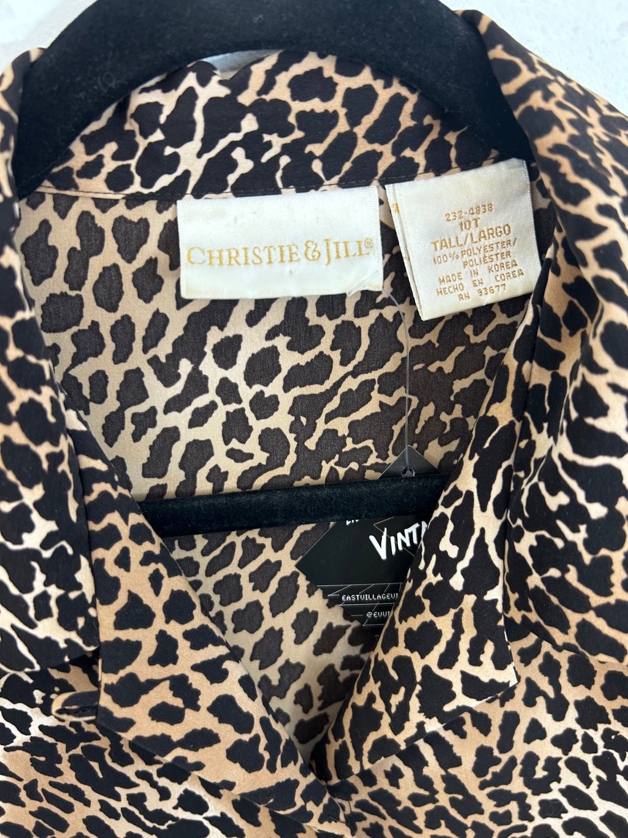 Christie & Jill Leopard Print Blouse