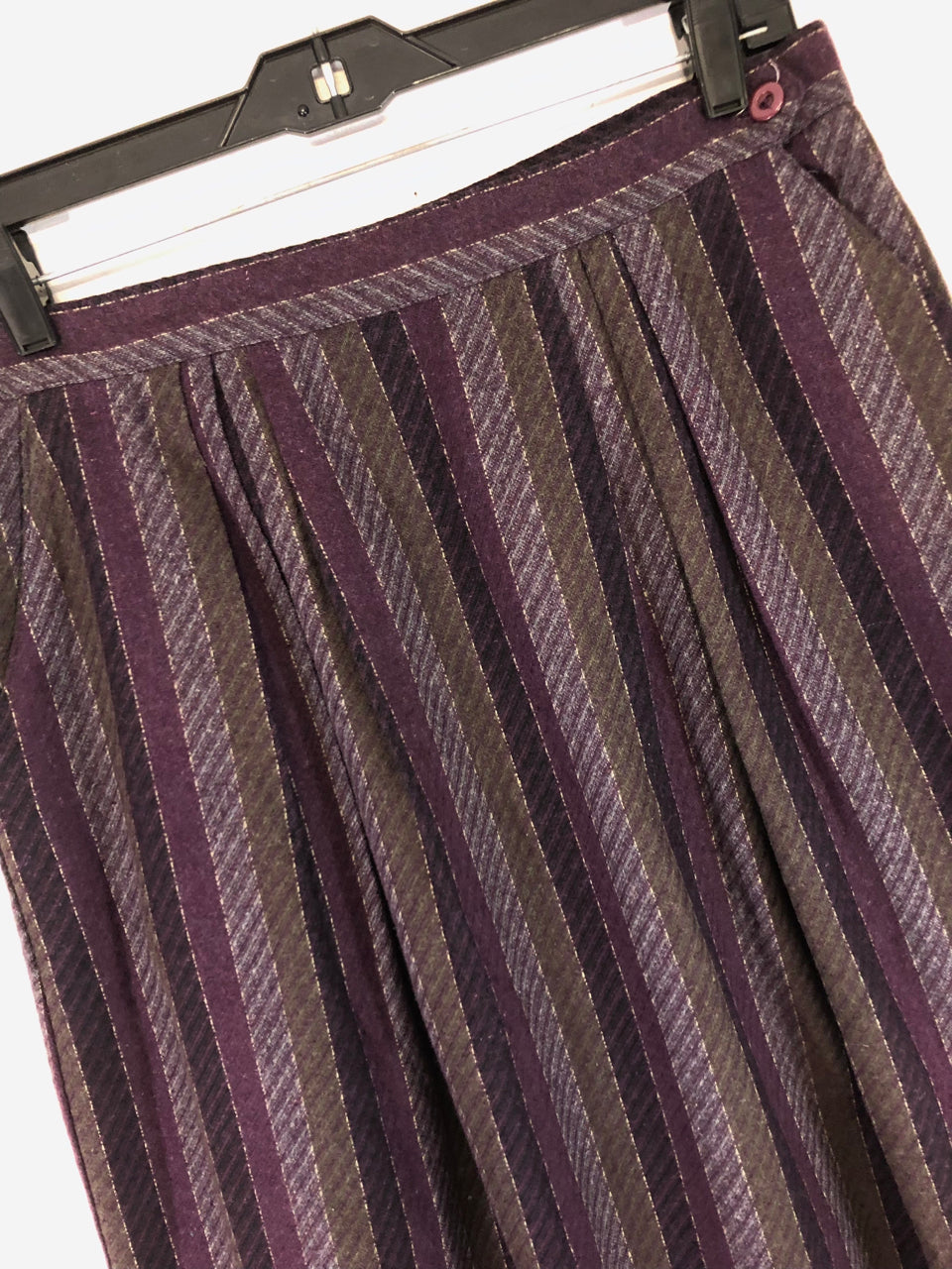 Wool Striped Skirt