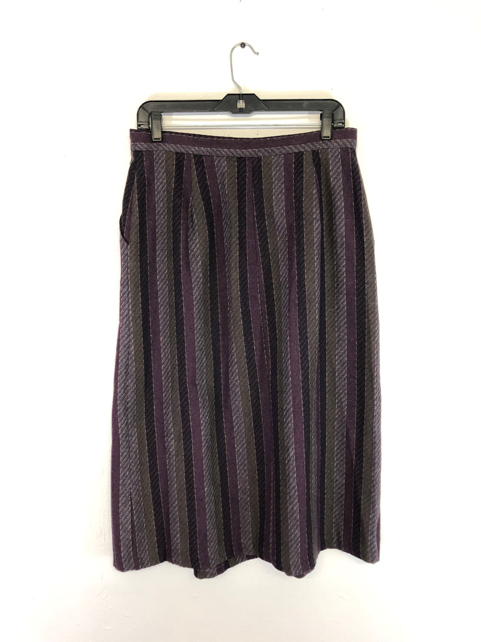 Wool Striped Skirt