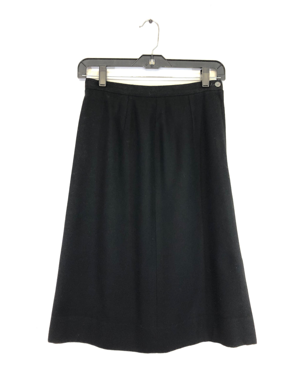 The Villager Black Wool Skirt