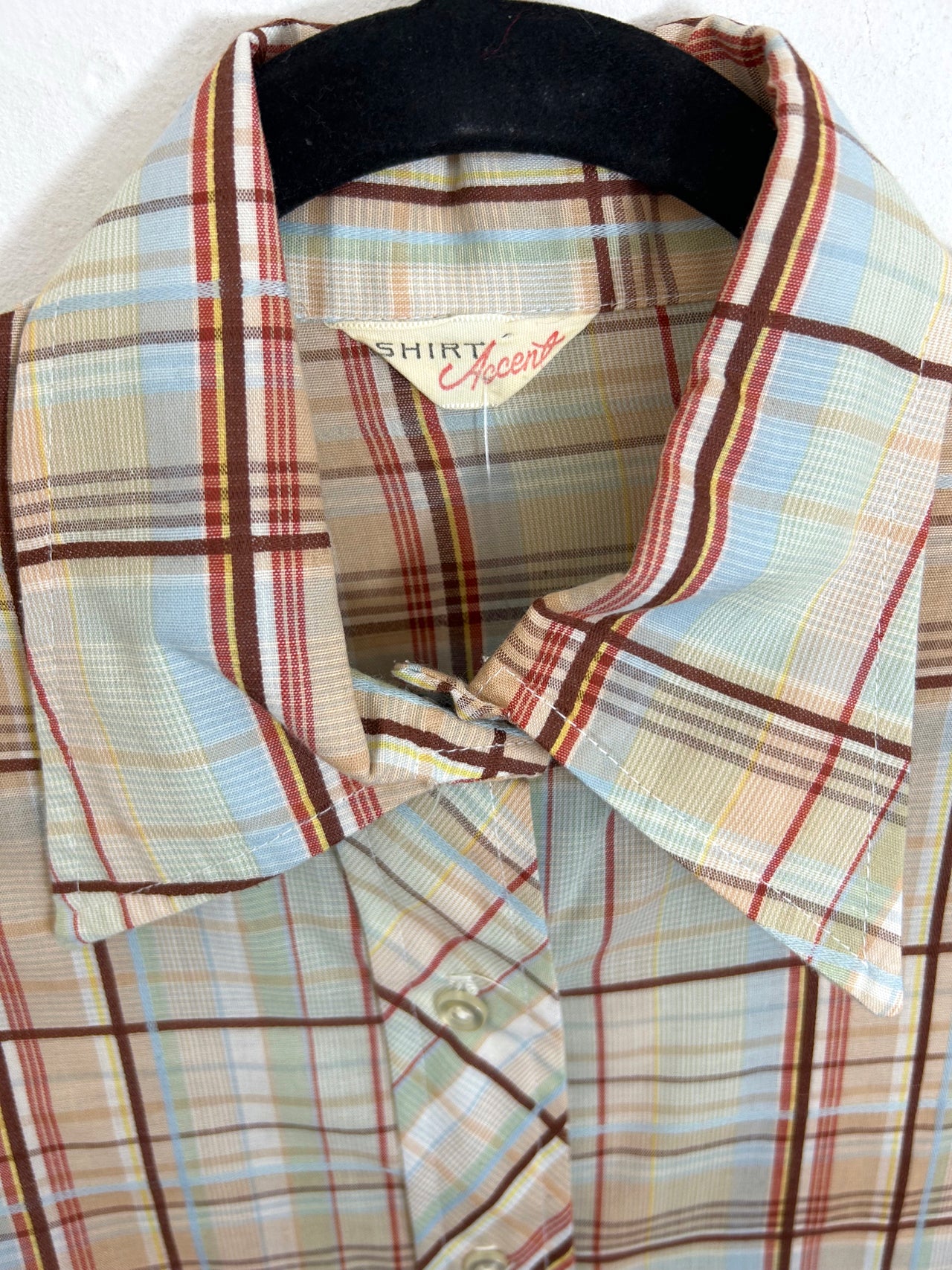 Shirt Accent Plaid Top